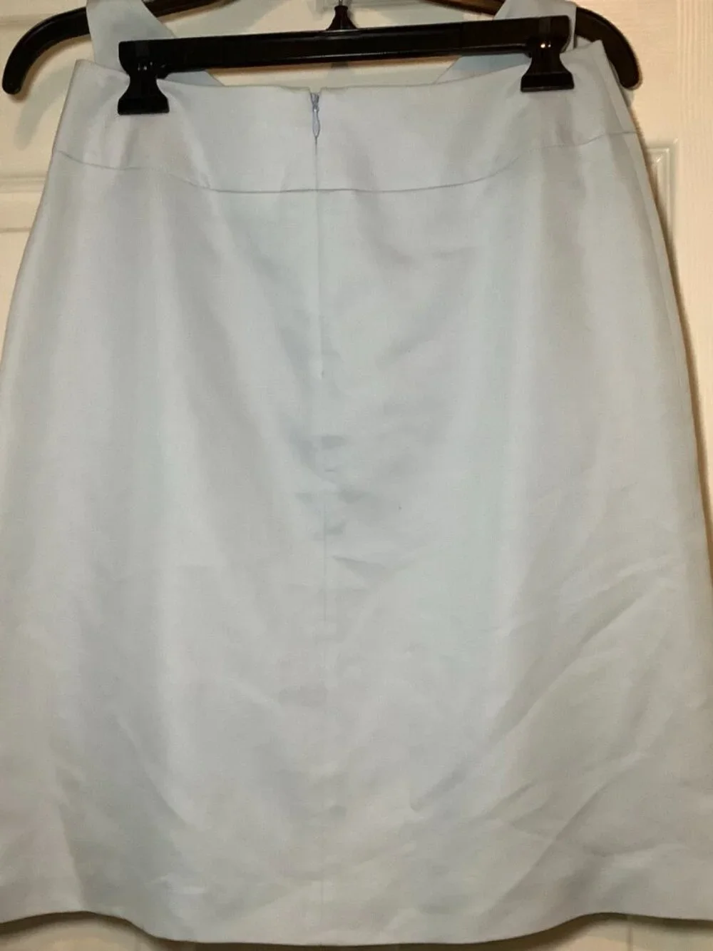 Harold's light blue two-piece skirt set